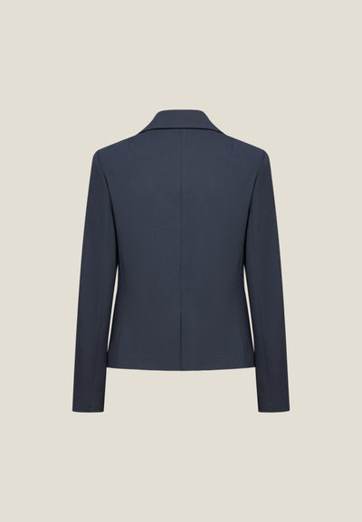 Women Clothing Crepe Knit Casual Blazer Easy Fit