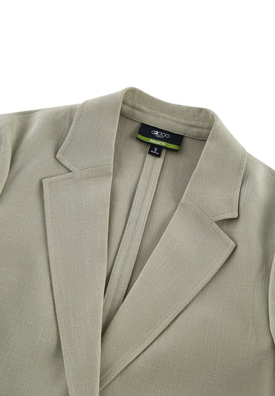 Women Clothing Rayon Blend Casual Blazer Relaxed Fit