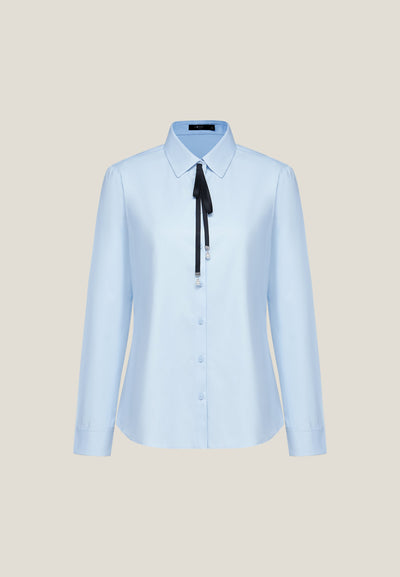 เสื้อเชิ้ตแบบทางการสำหรับผู้หญิง Slim Fit