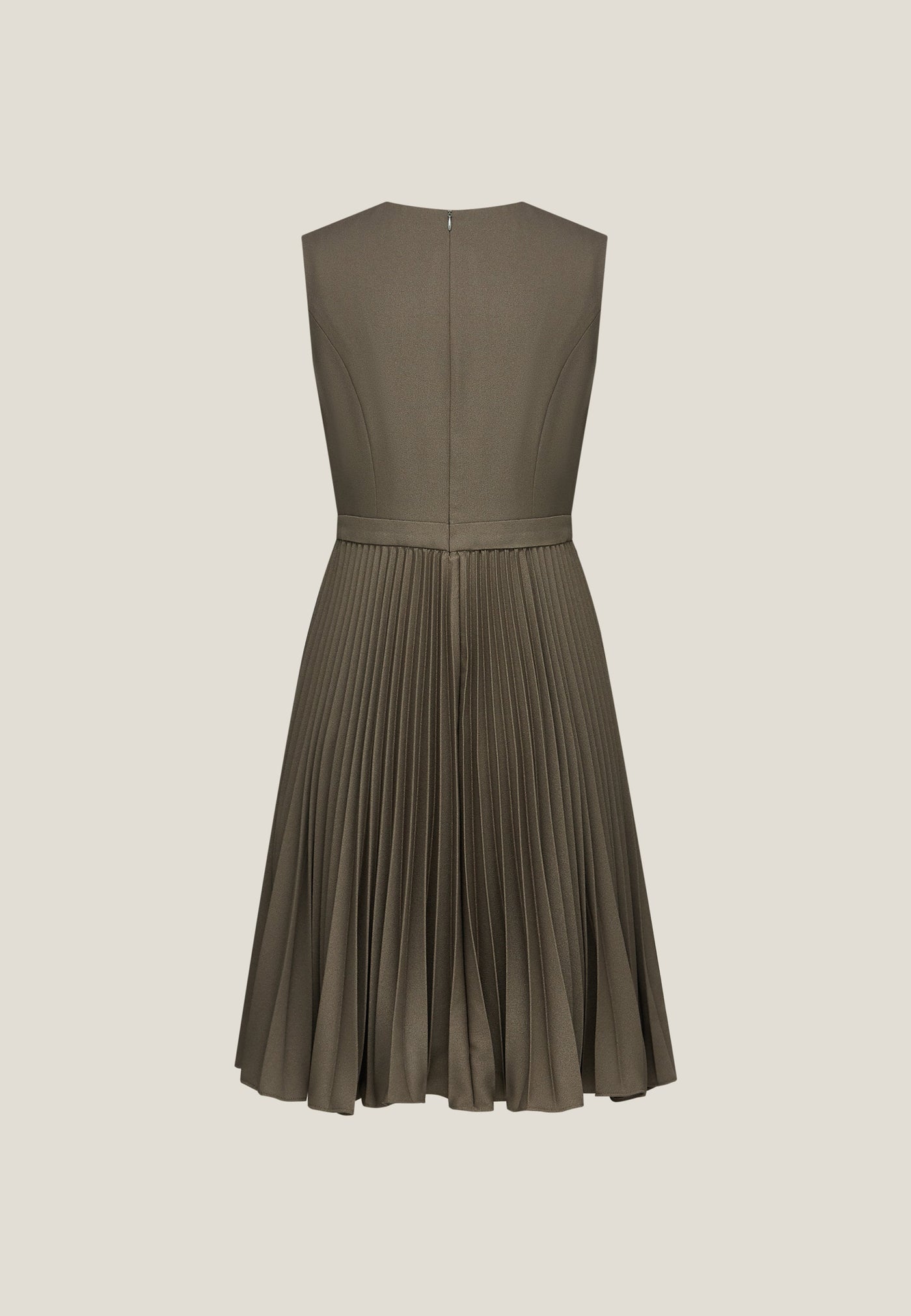 Women Clothing Pleated Flare Dress Fit & Flare Shape