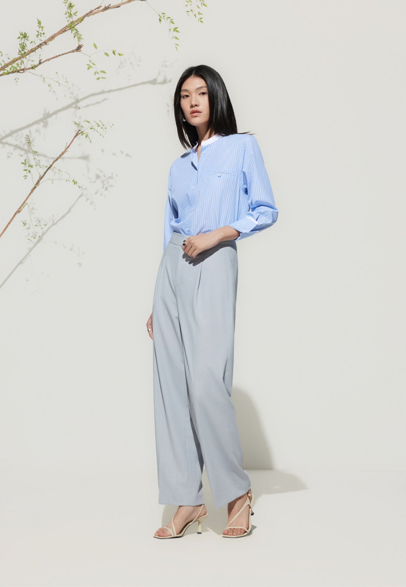 เสื้อเชิ้ตลำลองสำหรับผู้หญิง Relaxed Fit