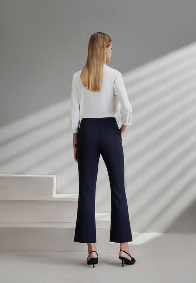 Women Clothing Multi-Way Stretch Slim Boots Pants With Belt Slim Boot