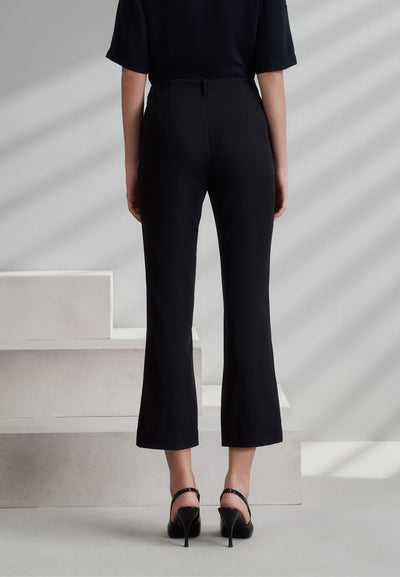 Women Clothing Multi-Way Stretch Slim Boots Pants With Belt Slim Boot