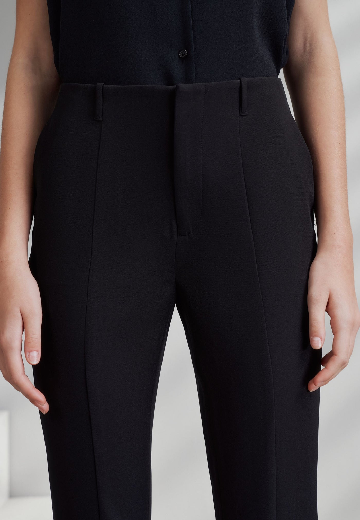 Women Clothing Multi-Way Stretch Slim Boots Pants With Belt Slim Boot