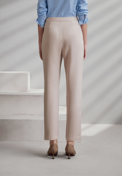 Women Clothing Multi-Way Stretch Cropped Cigarette Casual Pants Cropped Cigarette Shape