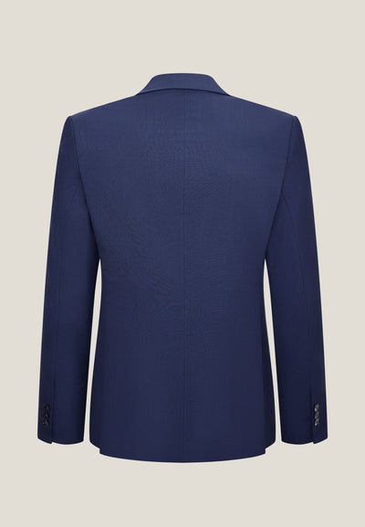 Men Clothing Wool Blend Texture Suit Blazer Smart Fit