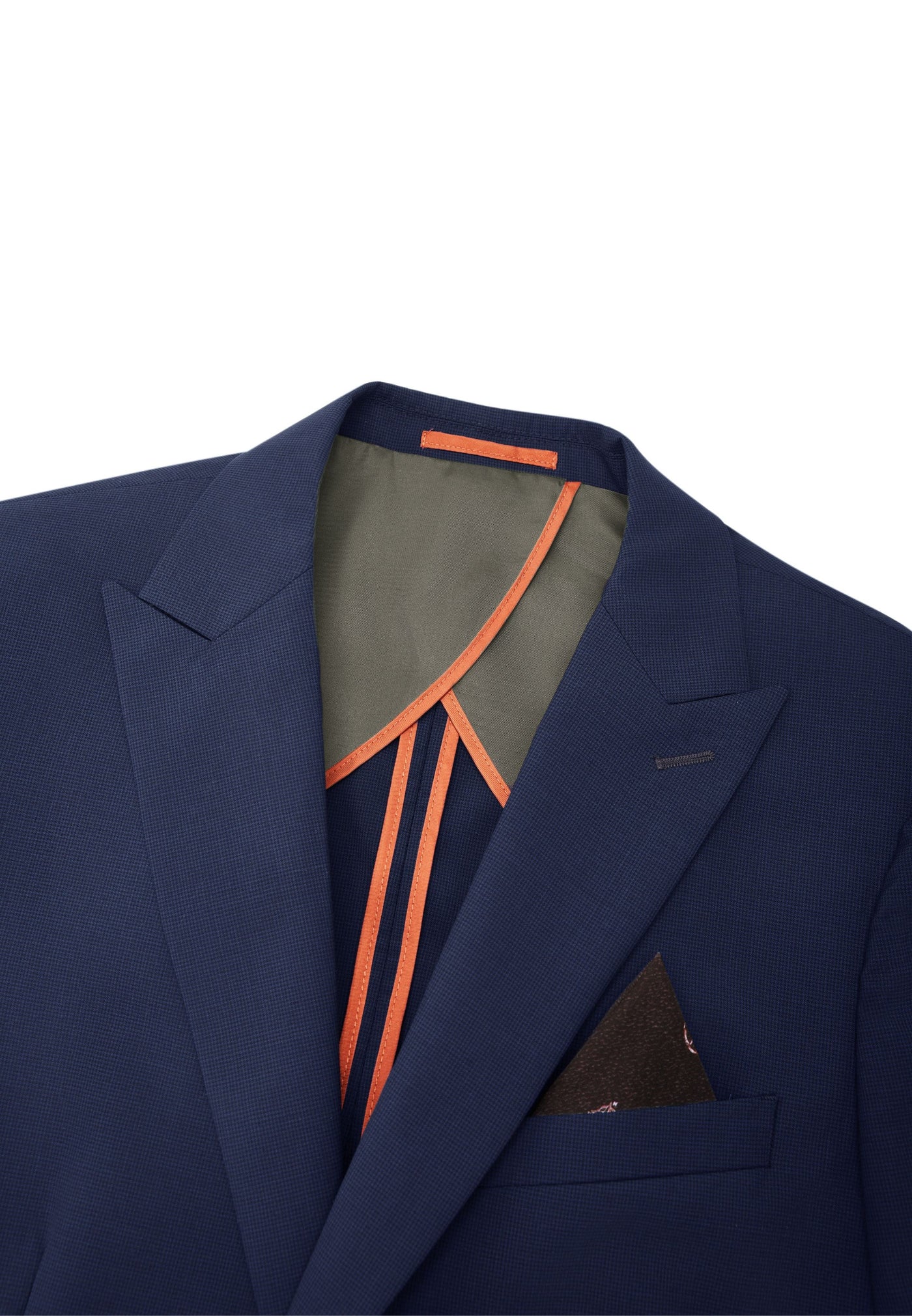 Men Clothing Wool Blend Texture Suit Blazer Smart Fit
