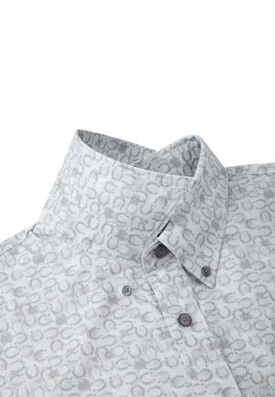 เสื้อเชิ้ตแขนยาวลำลองสำหรับผู้ชาย Comfort Fit