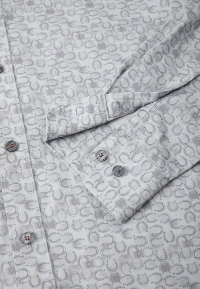 เสื้อเชิ้ตแขนยาวลำลองสำหรับผู้ชาย Comfort Fit