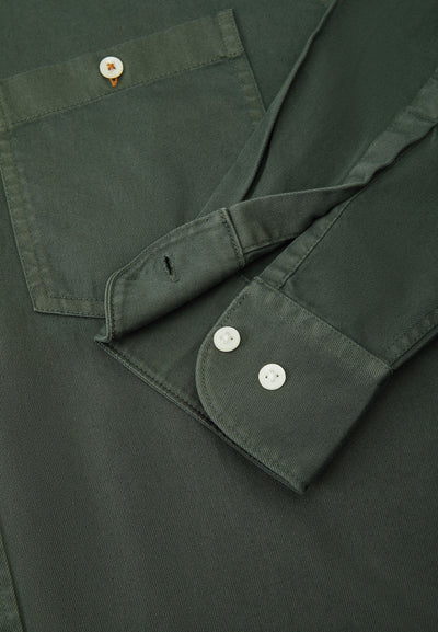 Men Clothing Cotton Garment-Dyed Casual Shirt Comfort Fit