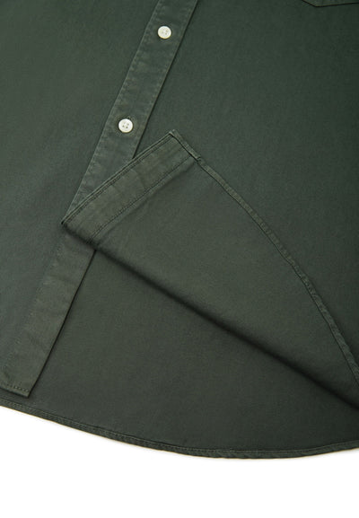 Men Clothing Cotton Garment-Dyed Casual Shirt Comfort Fit