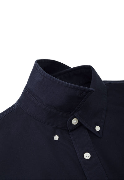 Men Clothing Cotton Garment-Dyed Casual Shirt Comfort Fit