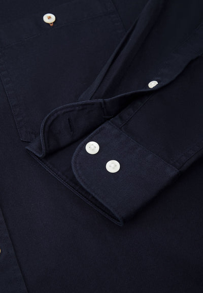Men Clothing Cotton Garment-Dyed Casual Shirt Comfort Fit