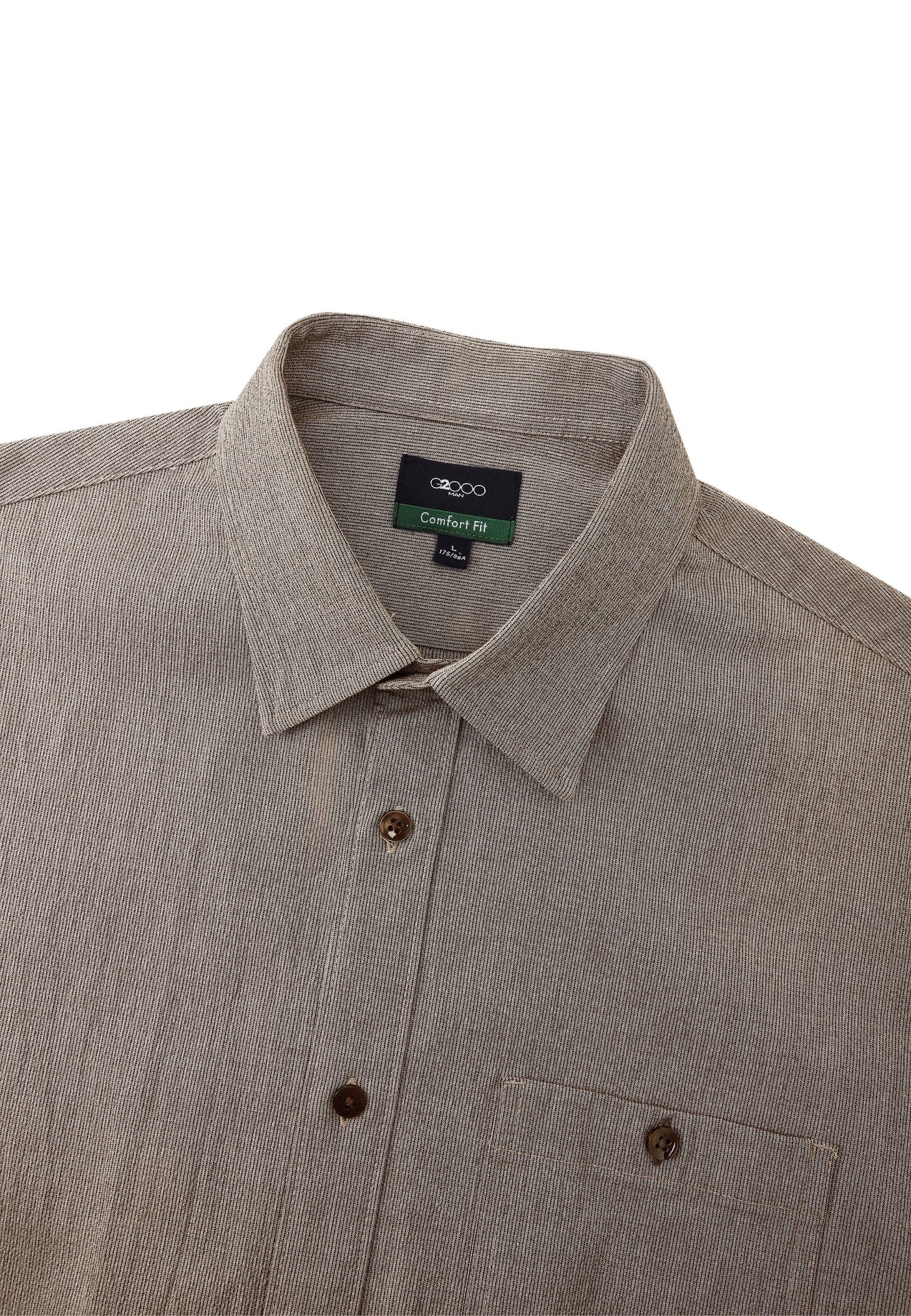 เสื้อเชิ้ตแขนยาวลำลองสำหรับผู้ชาย Comfort Fit