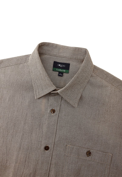 เสื้อเชิ้ตแขนยาวลำลองสำหรับผู้ชาย Comfort Fit