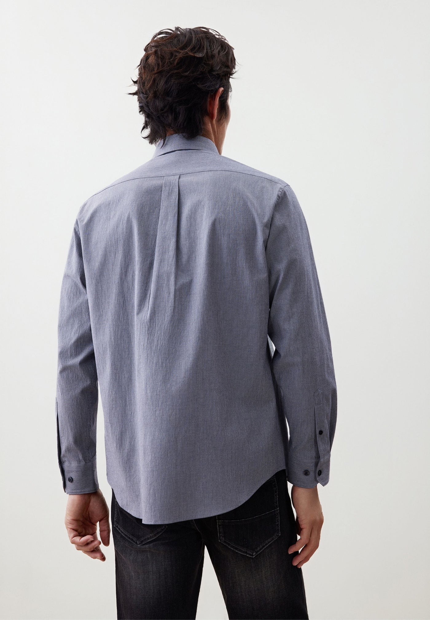 เสื้อเชิ้ตแขนยาวลำลองสำหรับผู้ชาย Comfort Fit