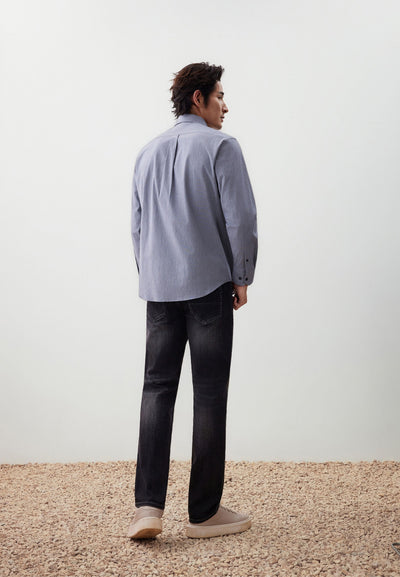 เสื้อเชิ้ตแขนยาวลำลองสำหรับผู้ชาย Comfort Fit