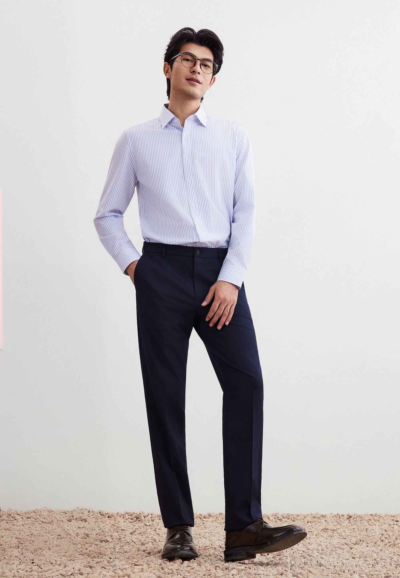 Men Clothing Non-Iron Dry Shirt Smart Fit