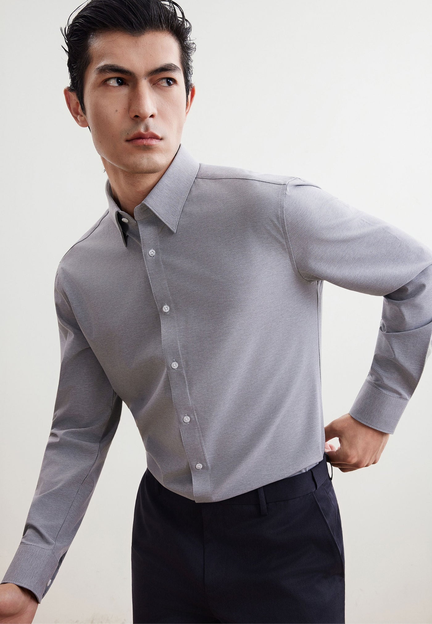 Men Clothing Non-Iron Dry Shirt Smart Fit
