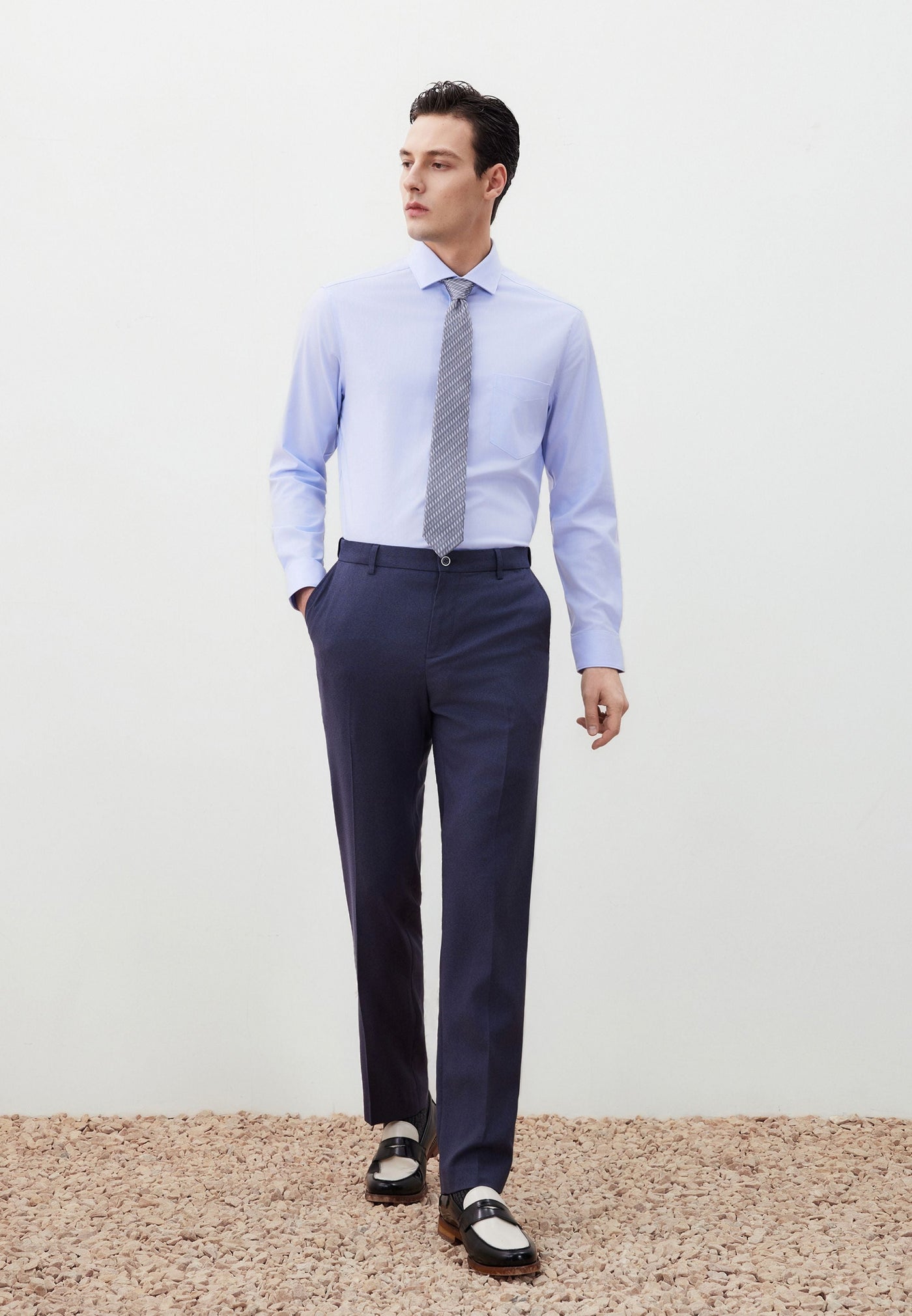 Men Clothing Non-Iron Shirt Smart Fit