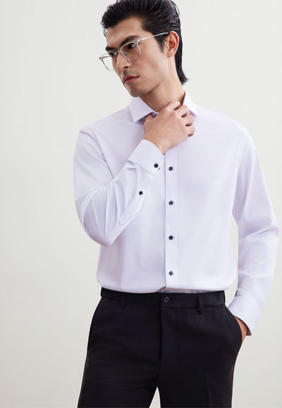 เสื้อเชิ้ตแขนยาวแบบทางการสำหรับผู้ชาย Smart Fit