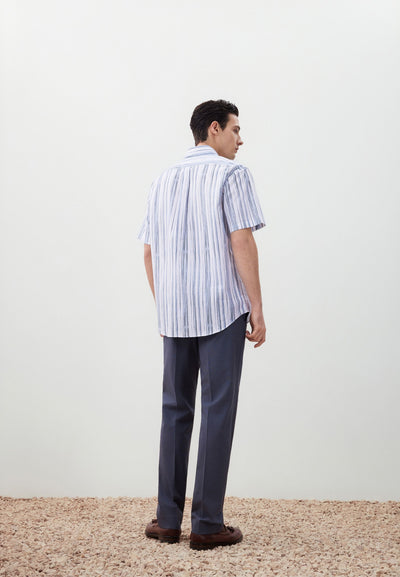 เสื้อเชิ้ตแขนสั้นลำลองสำหรับผู้ชาย Comfort Fit