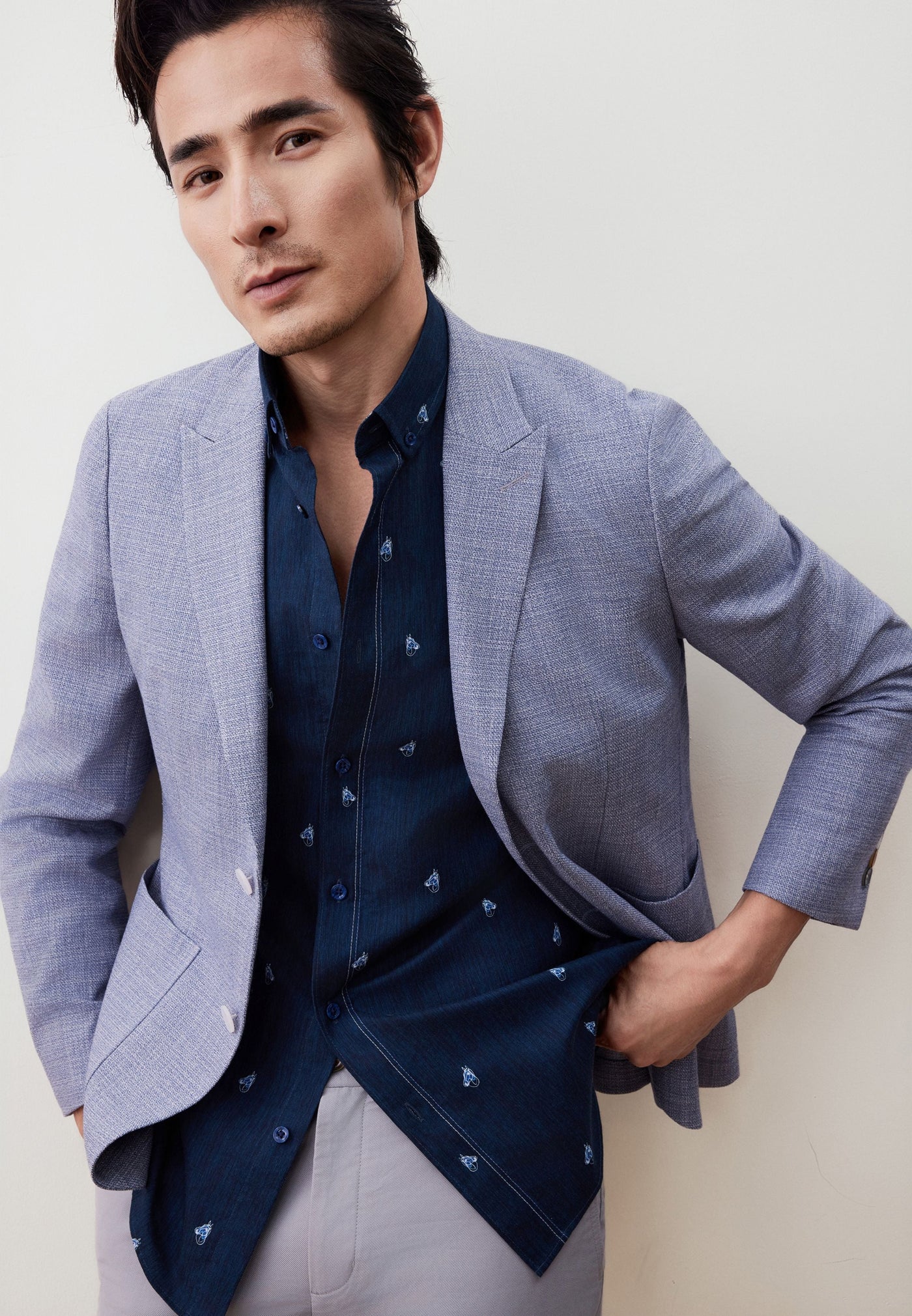 เสื้อเชิ้ตแขนสั้นลำลองสำหรับผู้ชาย Comfort Fit