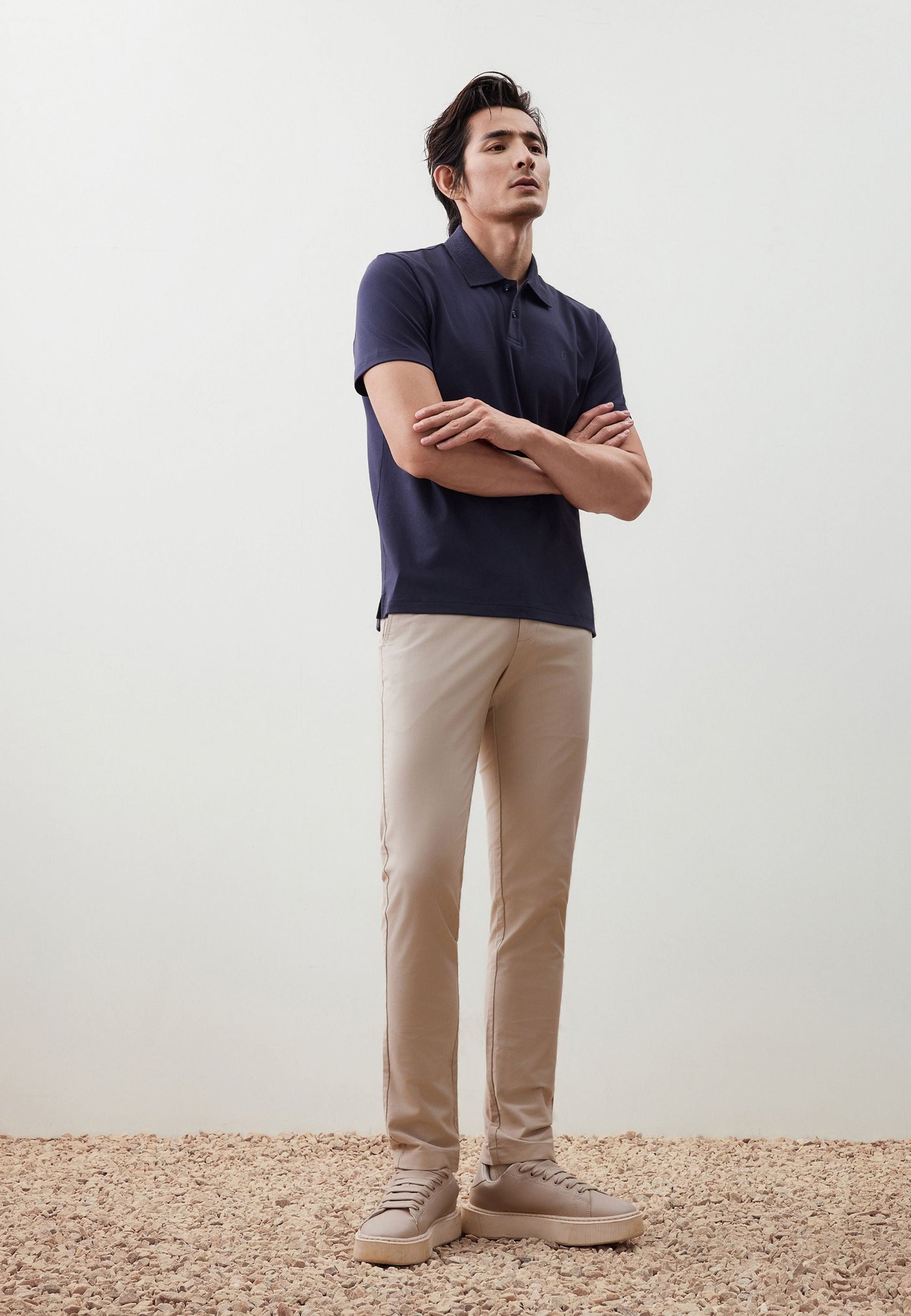 Men Clothing Cool Touch Polo Tee Smart Fit