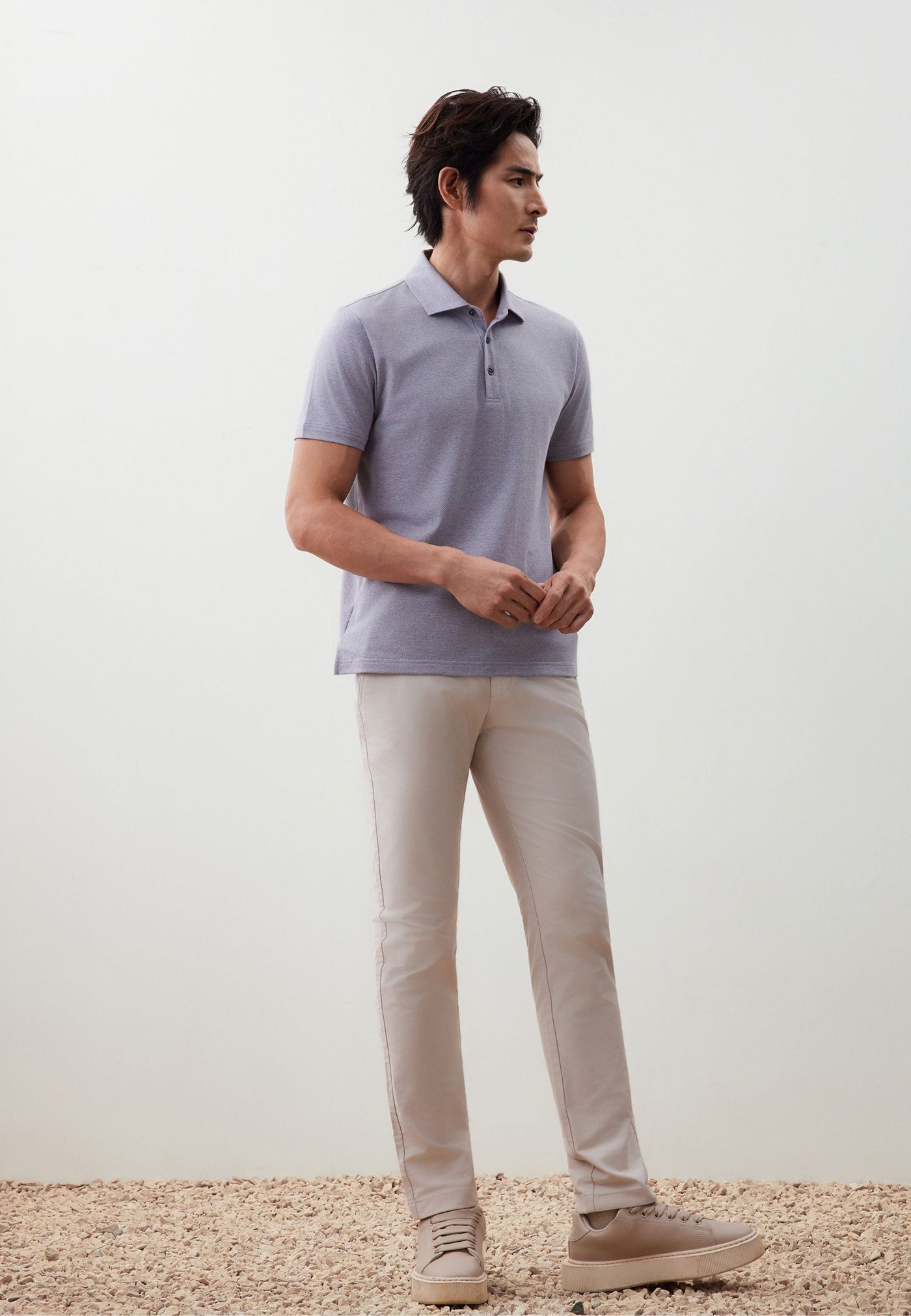 Men Clothing Cool Touch Polo Tee Smart Fit