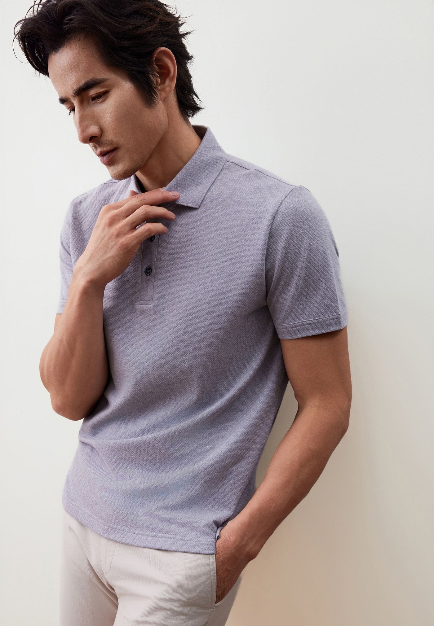 Men Clothing Cool Touch Polo Tee Smart Fit