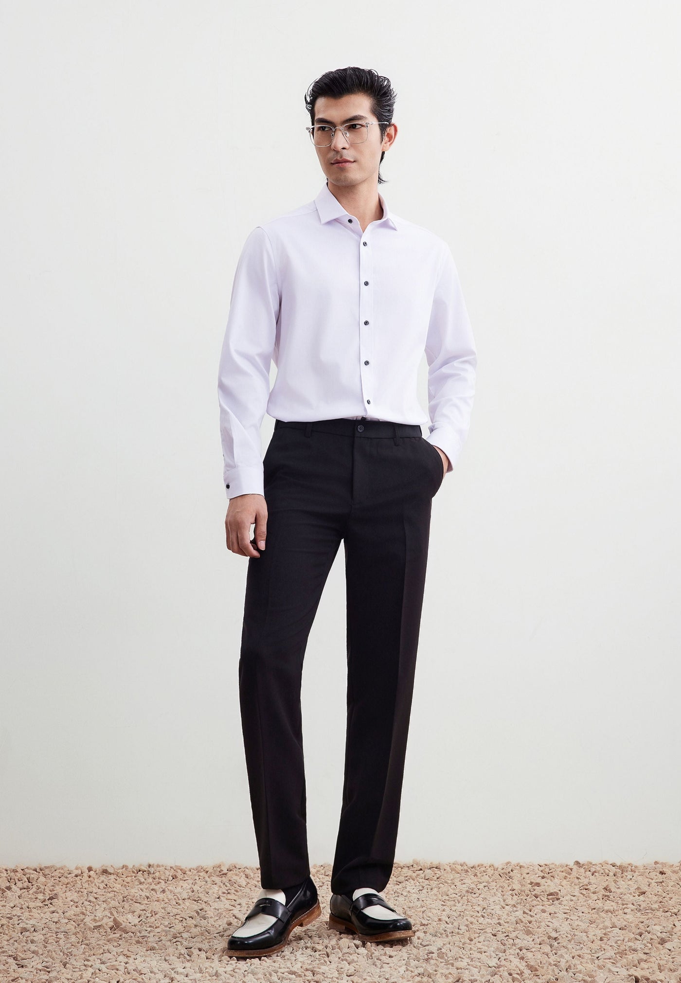 กางเกงขายาวแบบทางการสำหรับผู้ชาย Slim Fit