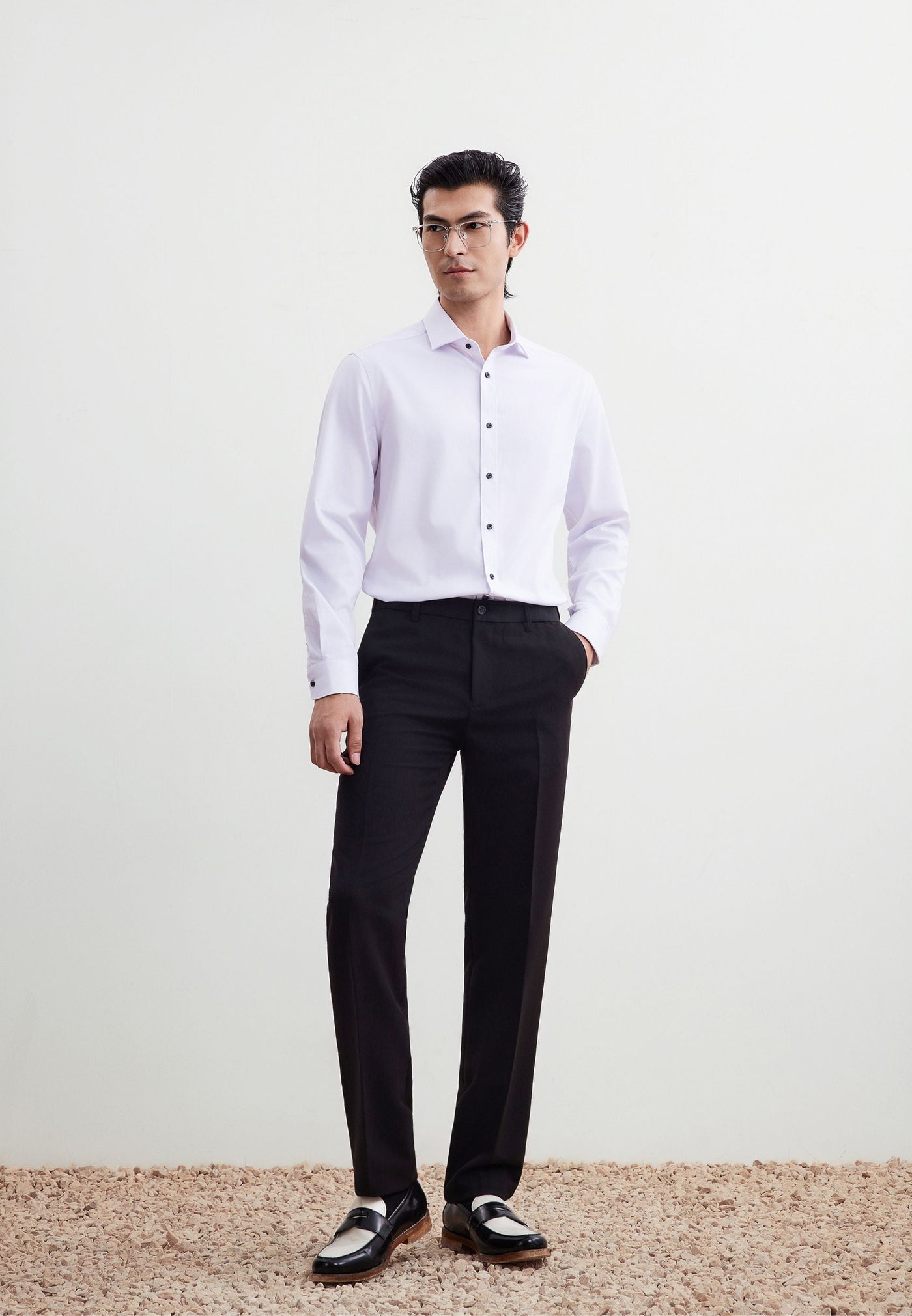 กางเกงขายาวแบบทางการสำหรับผู้ชาย Smart Fit