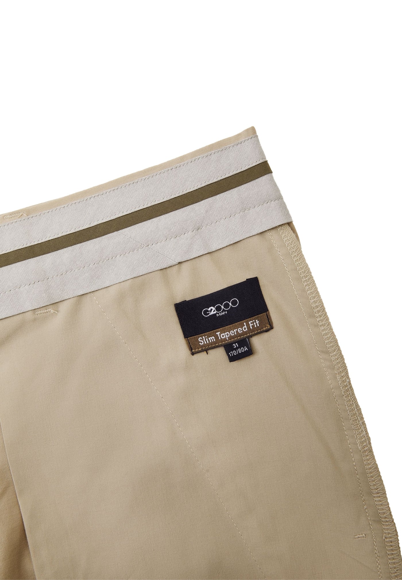 กางเกงขายาวแบบลำลองสำหรับผู้ชาย Slim Tapered Fit