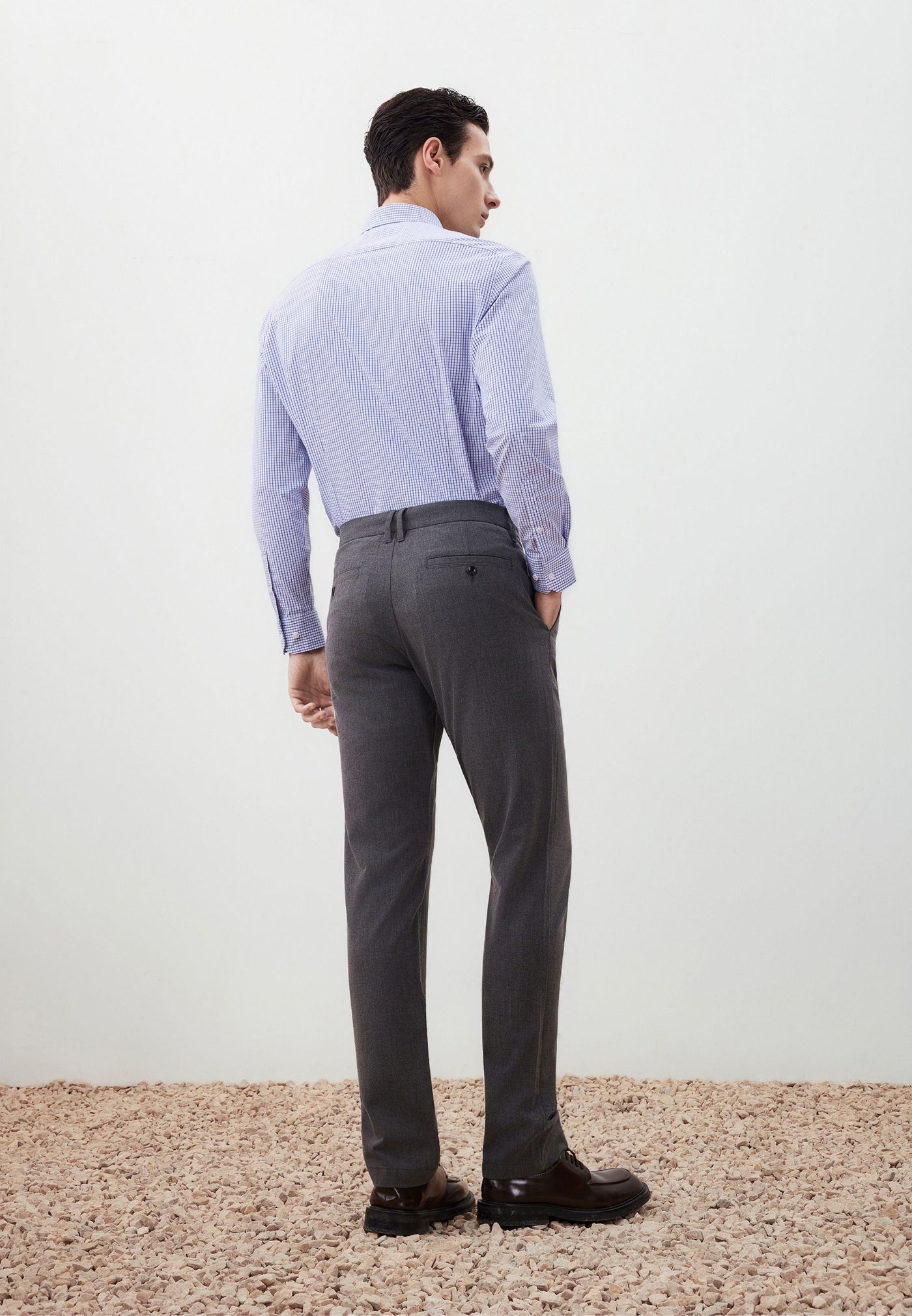 กางเกงขายาวแบบลำลองสำหรับผู้ชาย Slim Tapered Fit