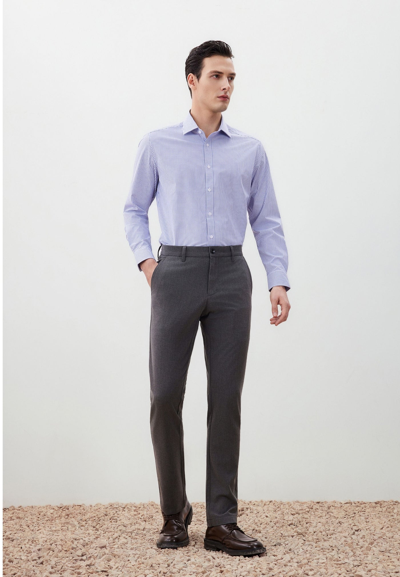 กางเกงขายาวแบบลำลองสำหรับผู้ชาย Slim Tapered Fit