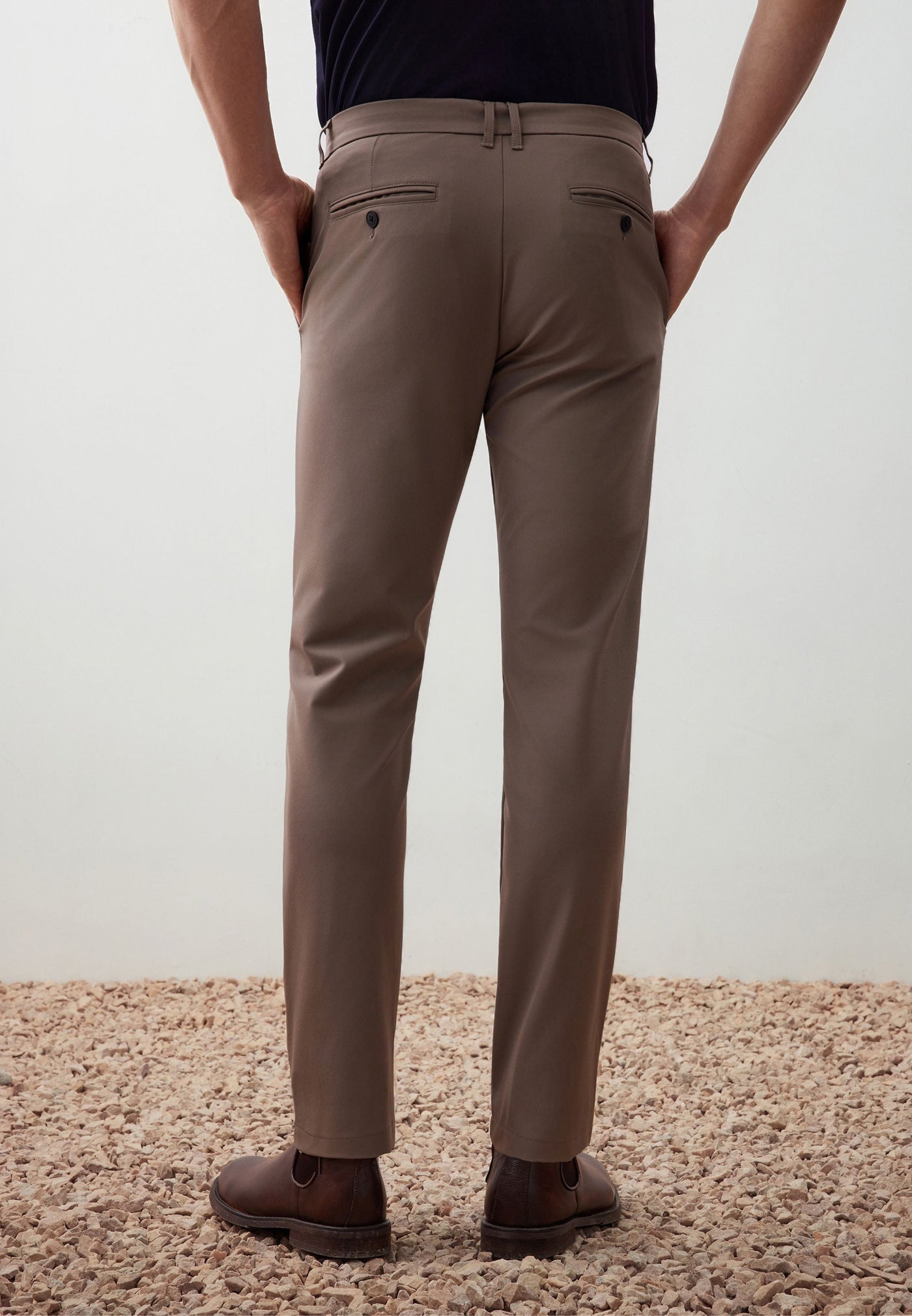 กางเกงขายาวแบบลำลองสำหรับผู้ชาย Slim Tapered Fit