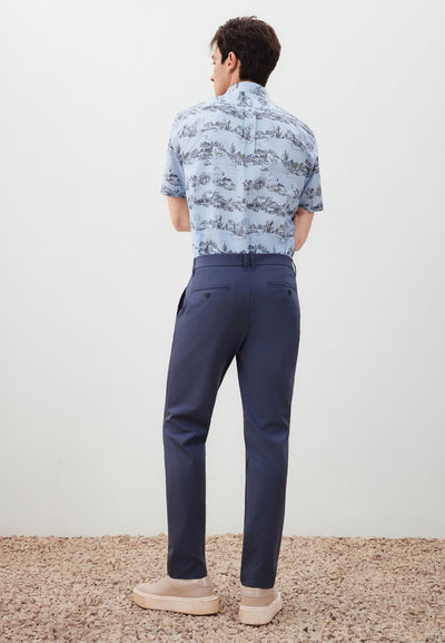 กางเกงขายาวแบบลำลองสำหรับผู้ชาย Slim Tapered Fit