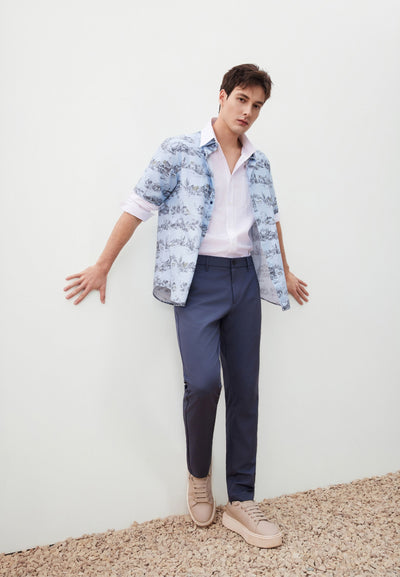 กางเกงขายาวแบบลำลองสำหรับผู้ชาย Slim Tapered Fit