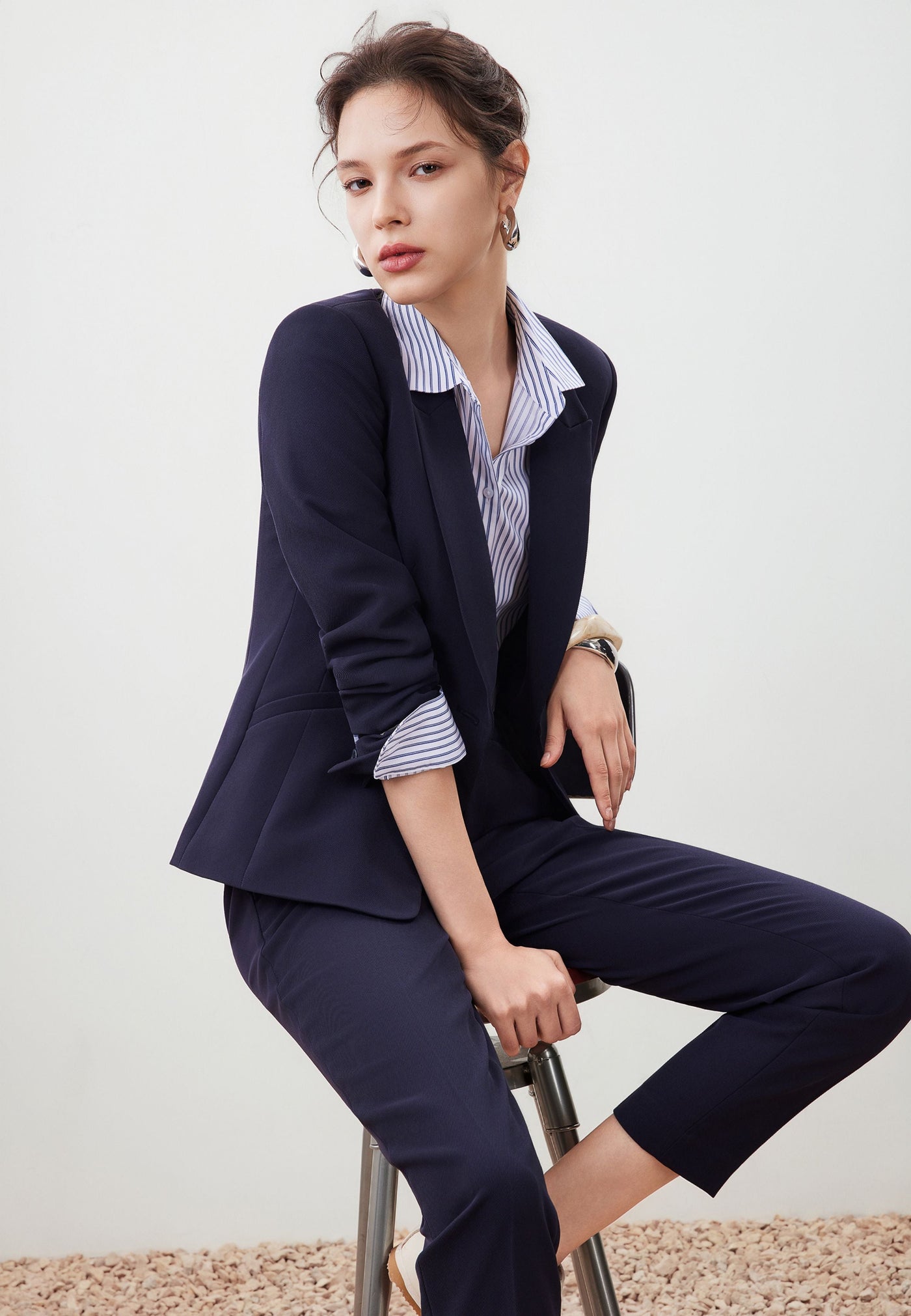 เสื้อสูทสำหรับผู้หญิง Slim Fit