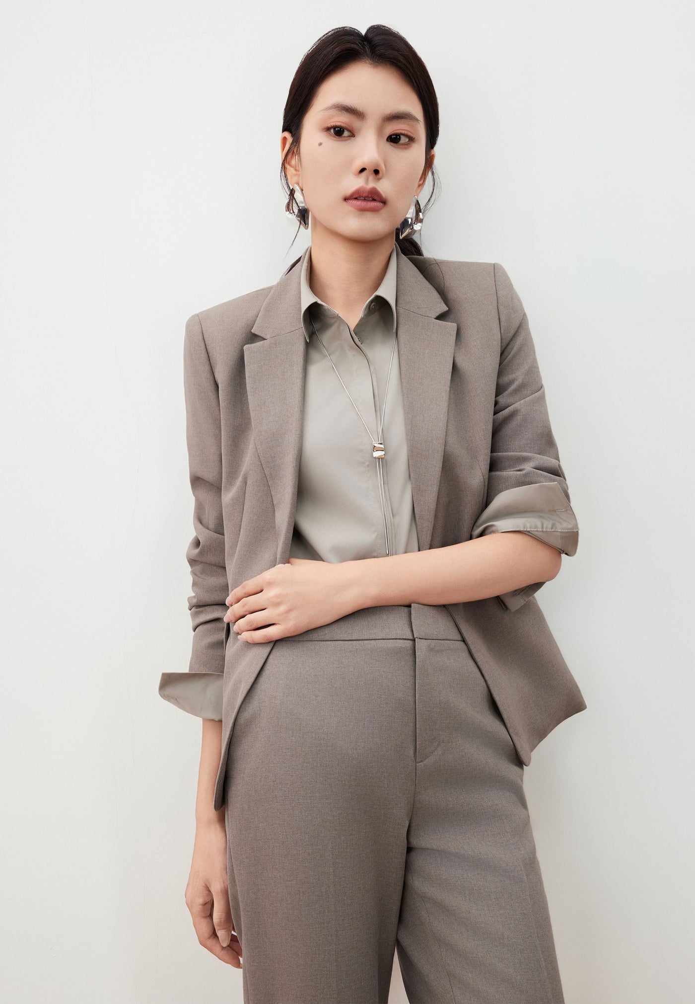 เสื้อสูทสำหรับผู้หญิง Slim Fit