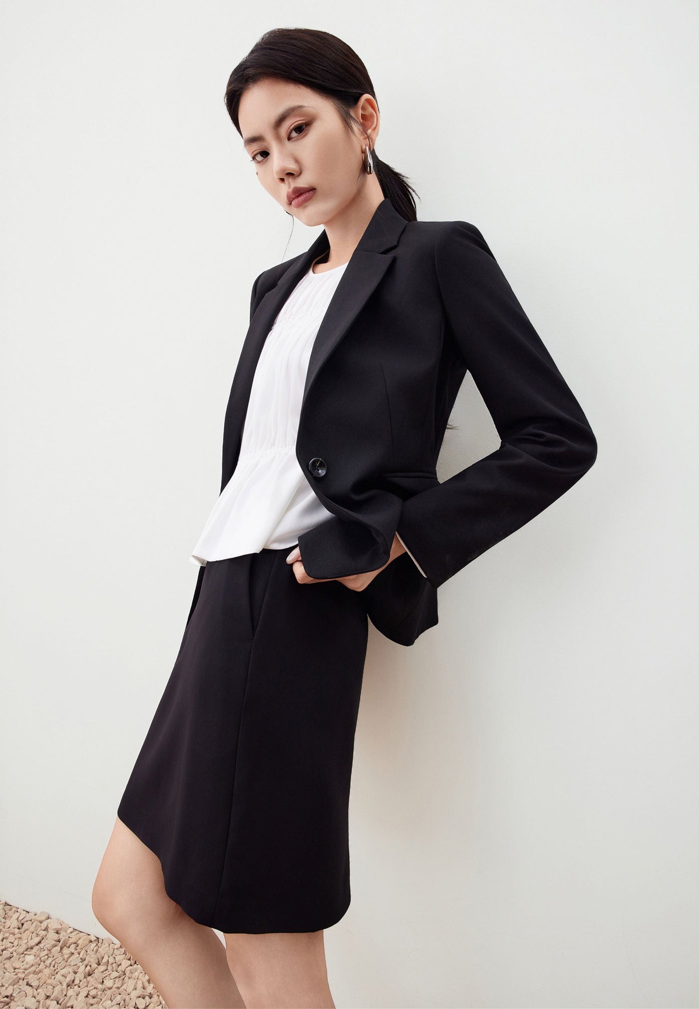 เสื้อสูทสำหรับผู้หญิง Slim Fit