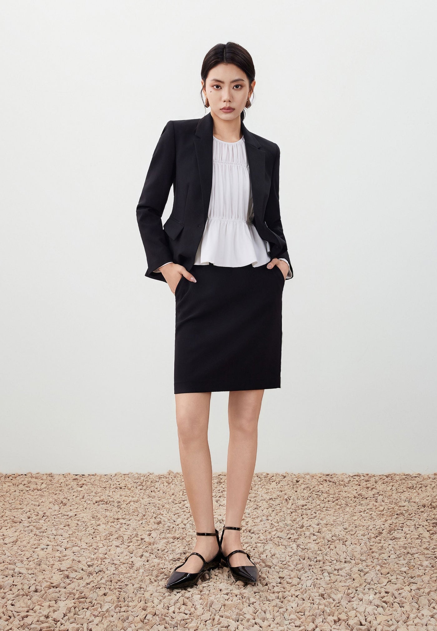 เสื้อสูทสำหรับผู้หญิง Slim Fit