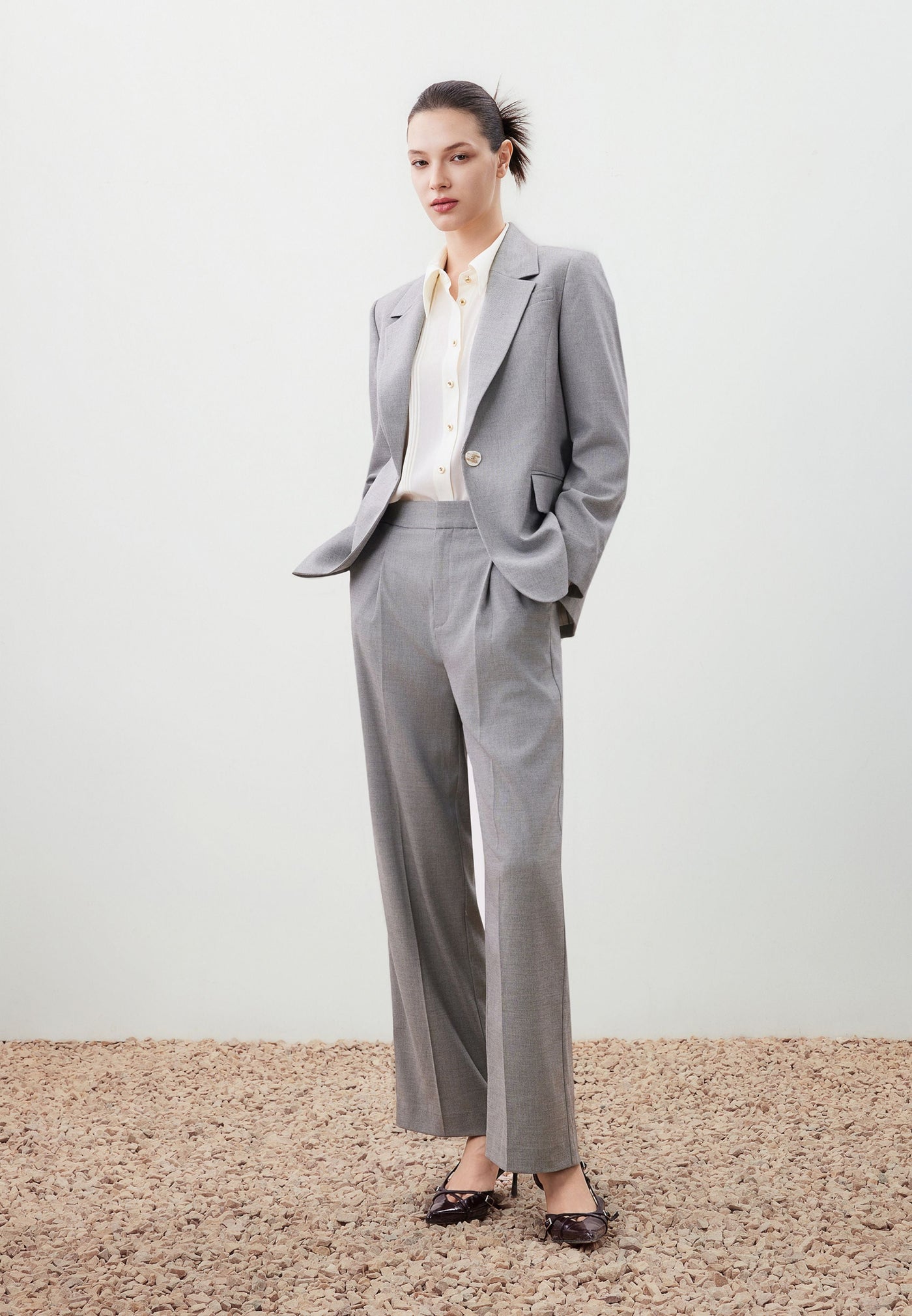 เสื้อสูทสำหรับผู้หญิง Relaxed Fit