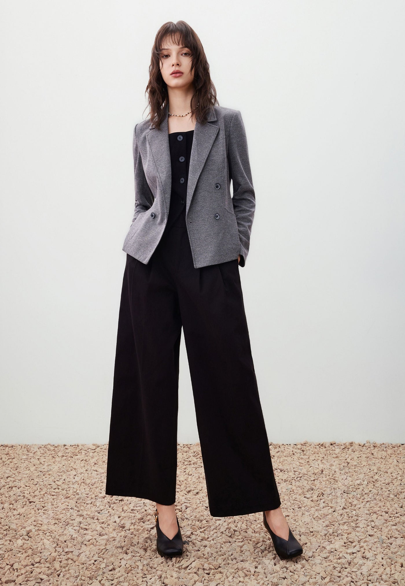 เสื้อเบลเซอร์สำหรับผู้หญิง Slim Fit