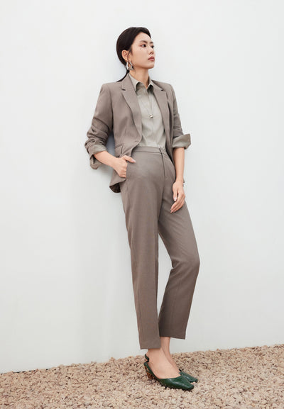 เสื้อเชิ้ตแบบทางการสำหรับผู้หญิง Slim Fit