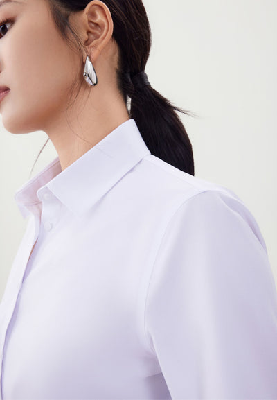 Women Clothing Scarf Textured Shirt Slim Fit