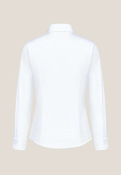 Women Clothing Easy Care Tie Shirt Slim Fit