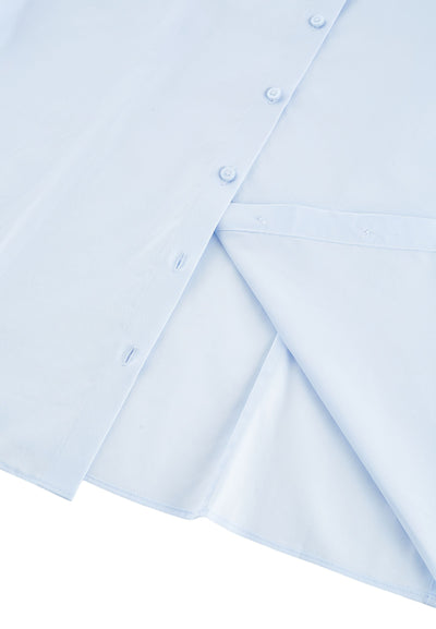 Women Clothing Easy Care Tie Shirt Slim Fit