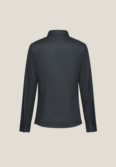 Women Clothing Easy Care Tie Shirt Slim Fit