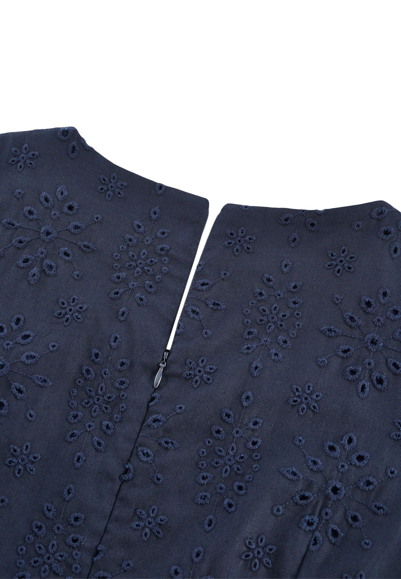 Women Clothing Embroidered Scoop Neck Dress A Shape